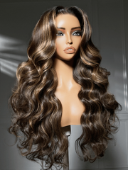 7x5 Bye Bye Slip? Lace Cowboy Copper Body Wave Wig with Invisi Drawstring