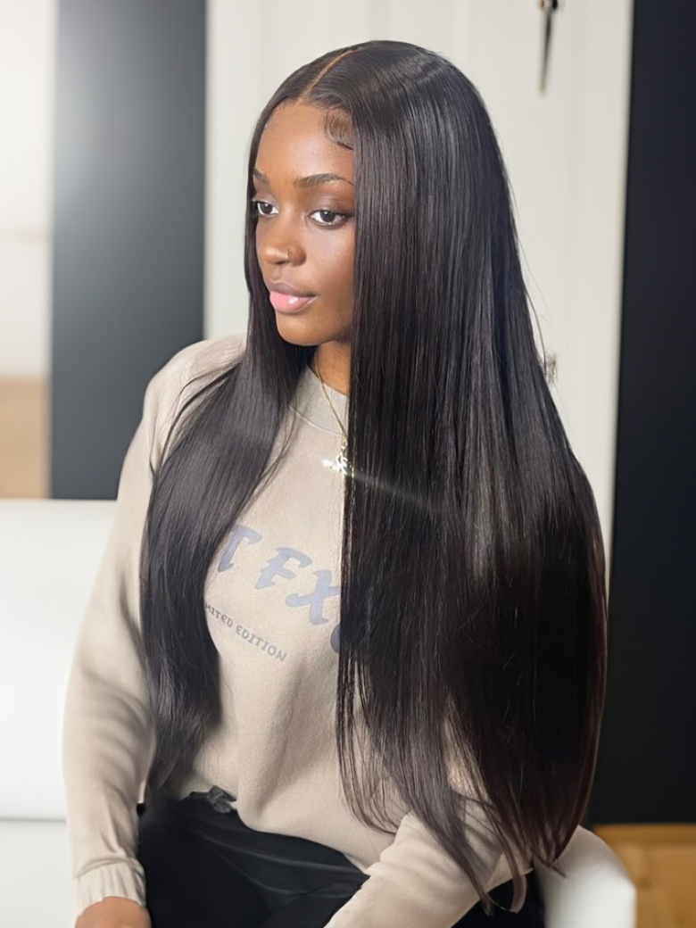 Hair Icenu Series 1 Piece Straight Human Virgin Hair