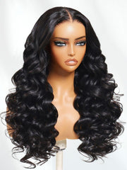 7x5 Bye-Bye Knots? Wig Quick Glueless & HD Lace Wet & Wavy Water Wave Invisible Knots With Invisi Drawstring With Baby Hair