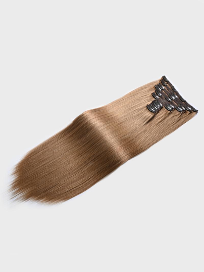 Ash Brown Human Hair Clip In Extension