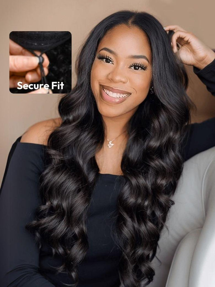 Petaluxe 150% Heavy Density Body Wave U Part Hair Wig‎ Natural Color U part Wigs For Women