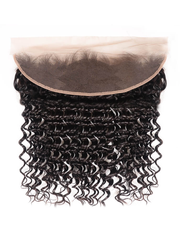 Hair 3 Bundles Deep Wave Hair Weft With 13x4 Lace Frontal