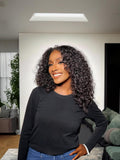 Petaluxe 13x4 Lace Front Black Deep Curly Bob Human Hair Wig