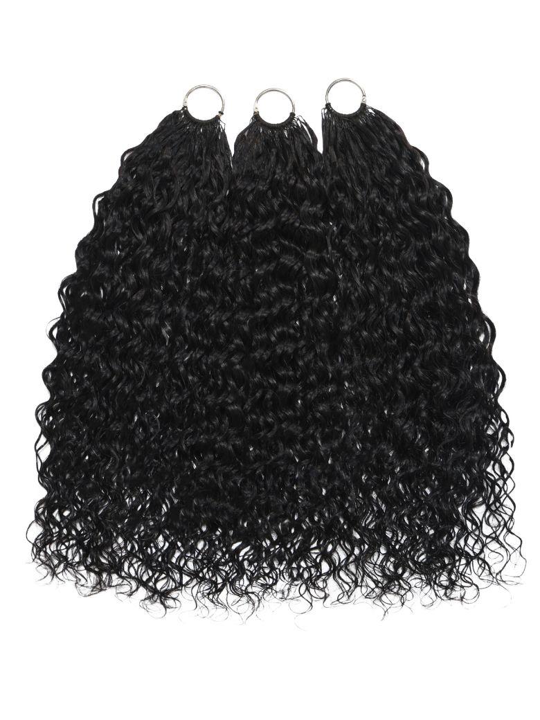 Feather Crochet Human Hair Black Water Wave Micro Ring Loop Hook & Slay