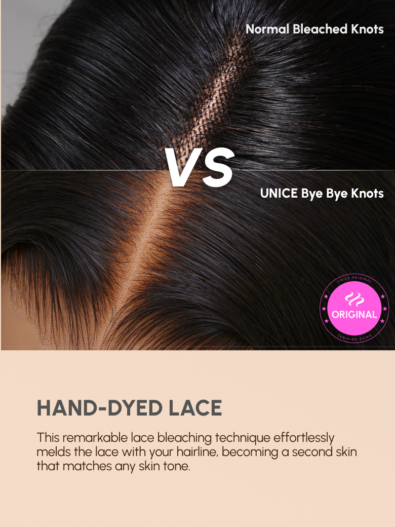Bye Bye Knots 7x5 Pre-Cut Lace Honey Blonde Highlights Bouncy Water Wave Bob Wig