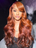 Petaluxe [24"=$139] 13x4 Pre-Everything Wig Reddish Brown Pre-Cut Lace Frontal Body Wave Wig