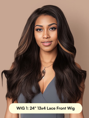 [ALL 24''] 13x4 Loose Wave & Body Wave Wig, 13x6 Natural Straight Wig, Highlight Curly Wave Pre-Everything Wig