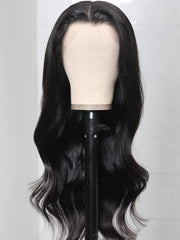 Glueless Crystal Lace 13x6 Glueless HD Lace Front Body Wave Wigs Pre Plucked with Baby Hair 180% Density