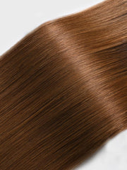 Dark & Chestnut Brown Human Hair Clip In Extension