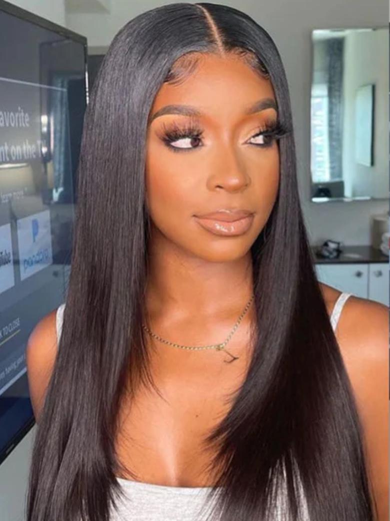 13x4 Transparent Lace Front Butterfly Haircut Straight Layered Wig