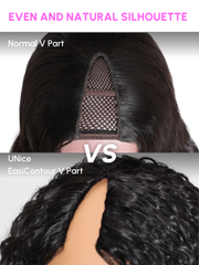 EasiContour? V Part Minimal Glueless Kinky Curly Glueless Wig 150% Density
