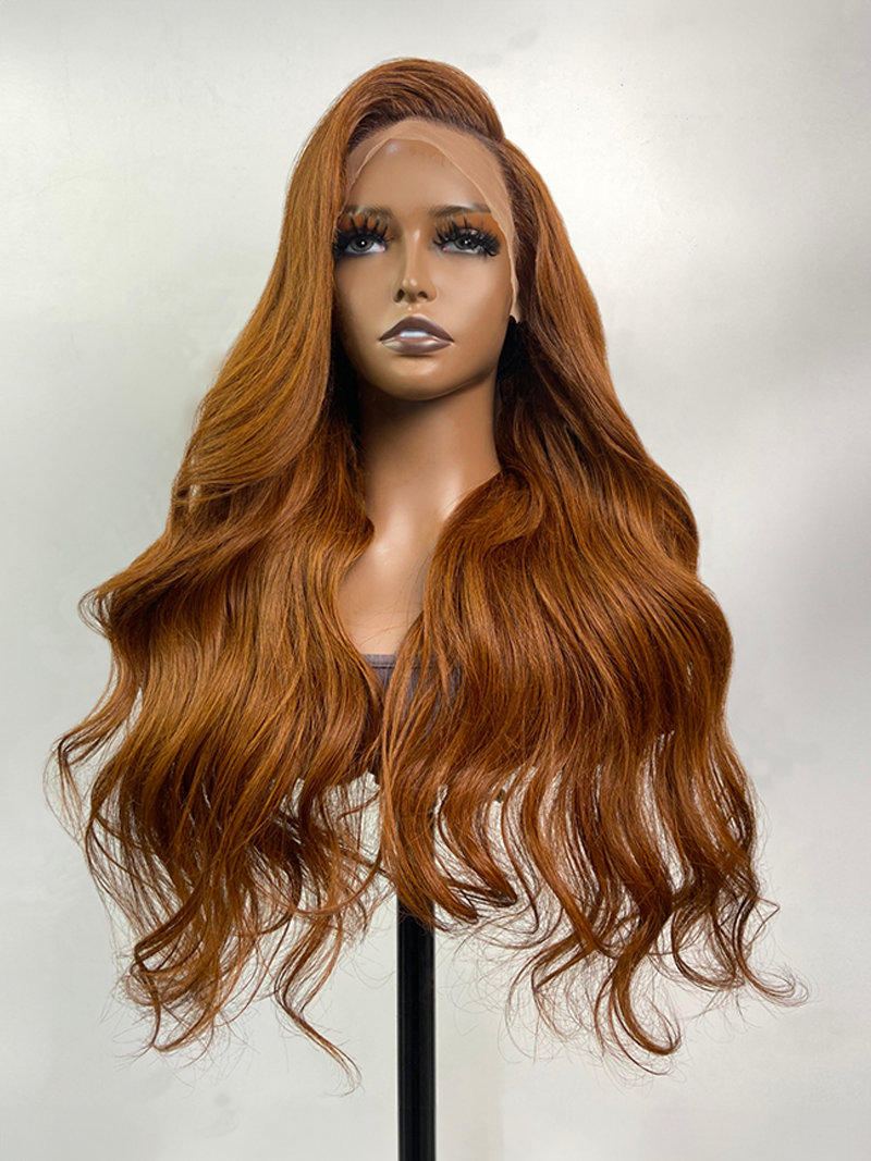 13x4 Lace Front Honey Brown Body Wave Wig