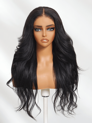 Bye-Bye Knots 7x5 Lace Black Yaki Soft Layered Wig