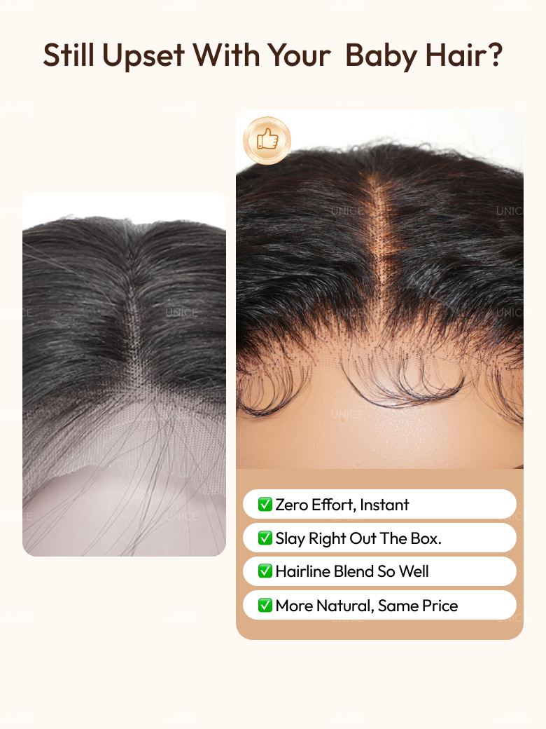 Bye-Bye Knots? 7x5 Lace Water Wave Drawstring Wig with Upgraded Baby Hair