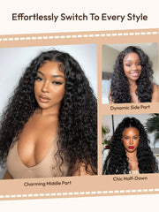 7x5 Bye-Bye Knots? Wig Quick Glueless & HD Lace Wet & Wavy Water Wave Invisible Knots With Invisi Drawstring With Baby Hair