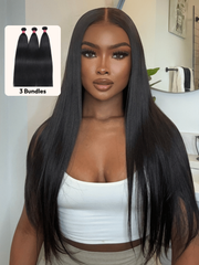 Straight Remy Human Hair Bundles 3Pcs Deal