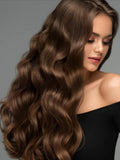 Petaluxe Chocolate Brown Human Hair Clip In Extension