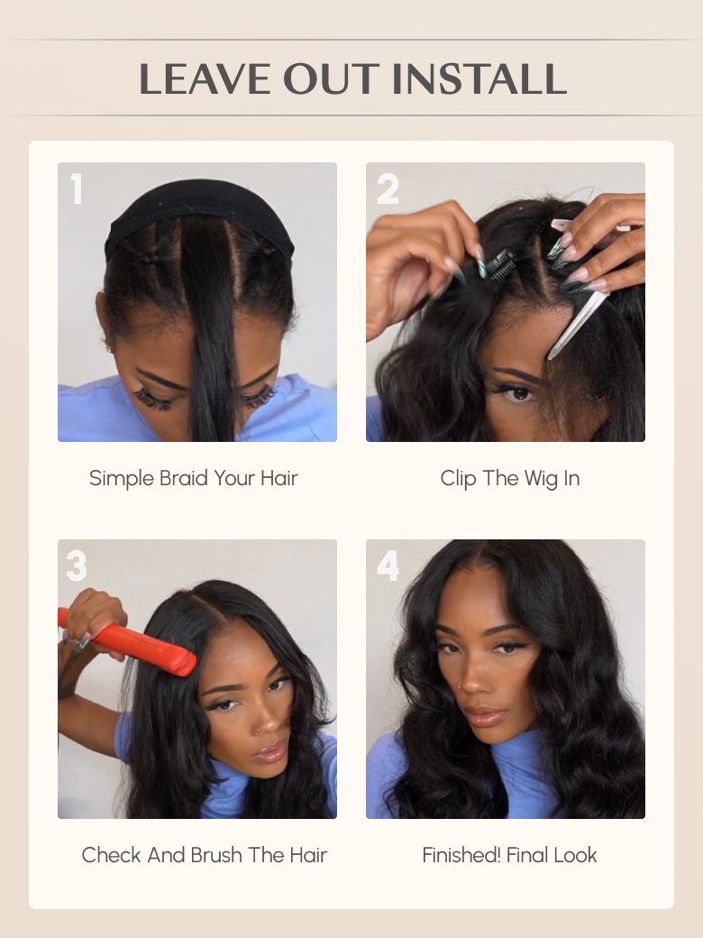 [24"=$149] Weekend Sale Beginner Friendly Natural Looking V Part Kinky Straight Wig No Glue Upgrade U Part Human Hair Wig