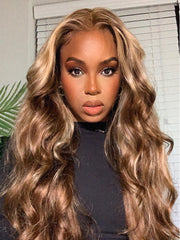 Gorgeous Highlight Honey Blonde Bouncy Body Wave Hair 4 Bundles