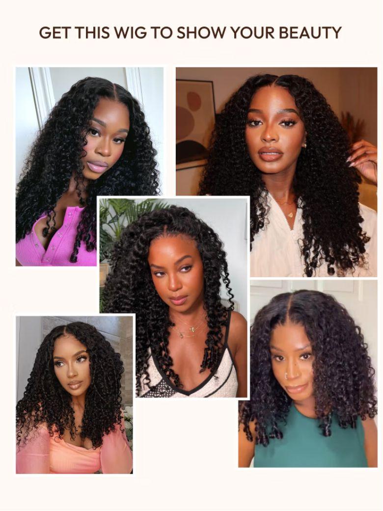 Bye-Bye Knots 7x5 Lace Curly Texture Wig With Finger Coil Ends