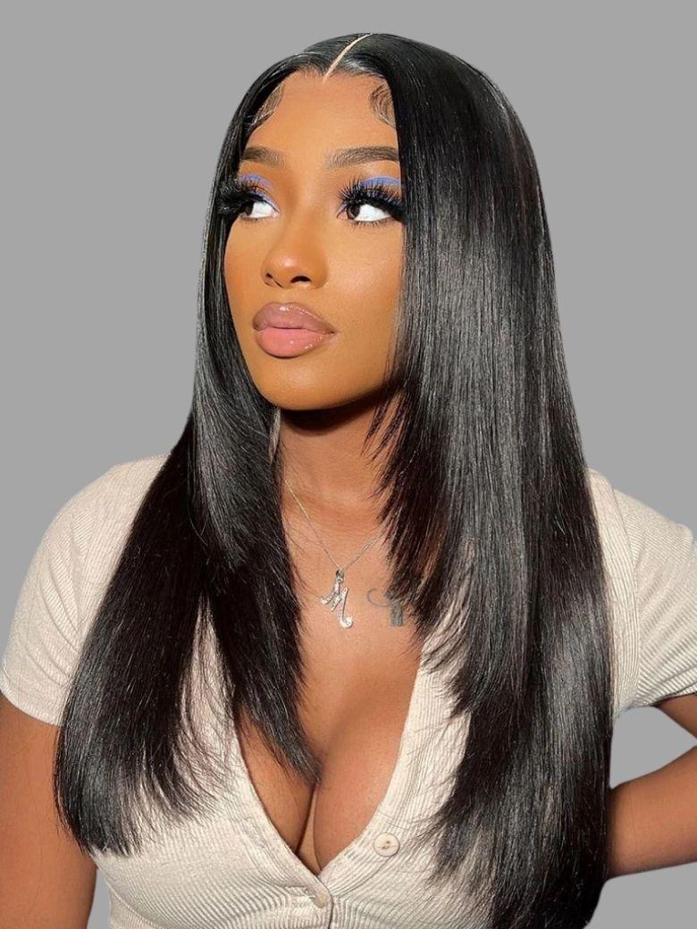 HD Real Scalp? Wig 13x4 Invisible Lace Frontal Body Wave Black Wig