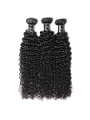 Premium Series 3 Bundles Human Virgin Hair Weavs Jerry Curly Deep Wave Natural Wave Hair
