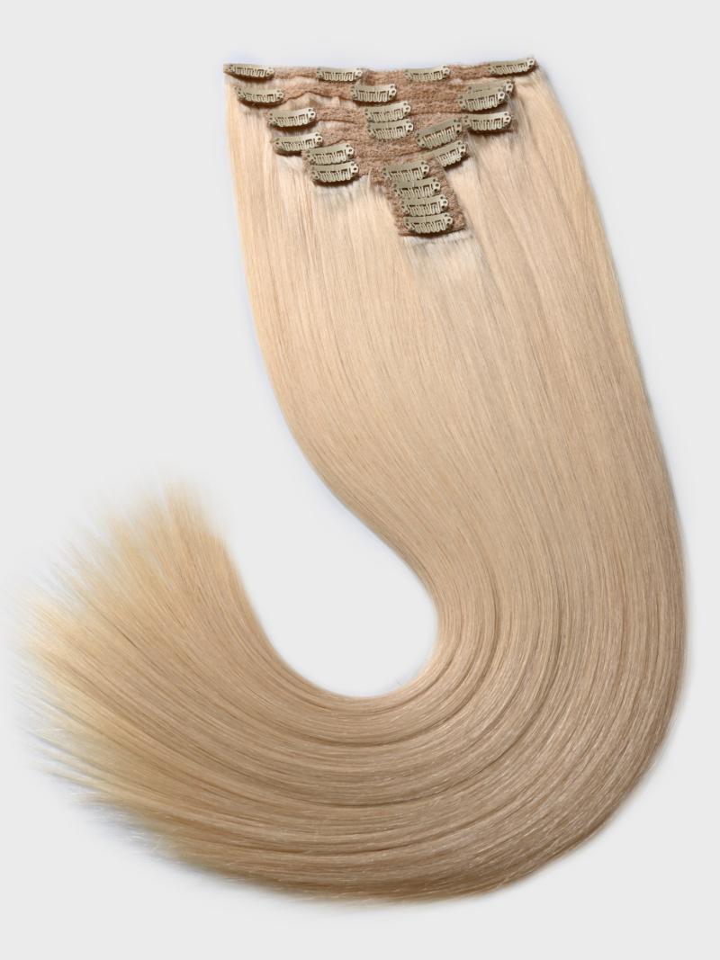 Ash Blonde Human Hair Clip In Extension