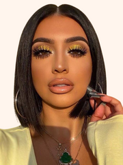 Bye-Bye Knots Wig 7x5 Put On And Go Glueless Lace Bleached Knots Bob Wig 150% Density