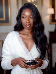 [24"=$257] 5x5 HD Pre Cut Lace Put On And Go Body Wave Black Wig