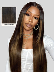 Bye-Bye Knots? 7x5 Lace Black Cherry Layered Wolf Cut with Wispy Bangs&Body Wave With Curtain Bangs Drawstring Wig
