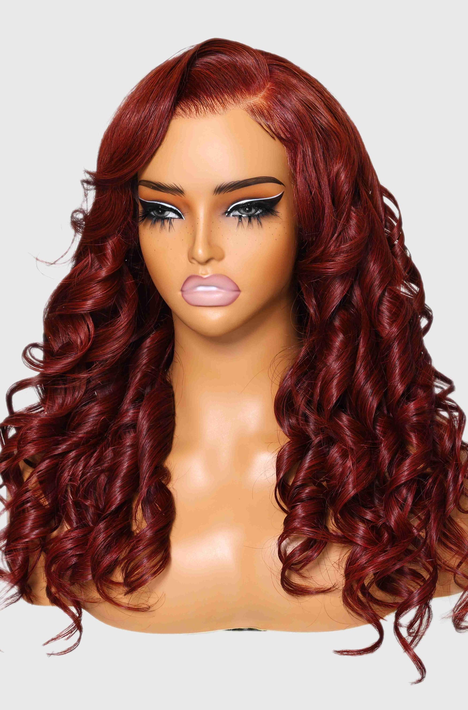 13x4 Pre-Cut Lace Front Reddish Brown Body Wave Wig Pre-Everything Wig