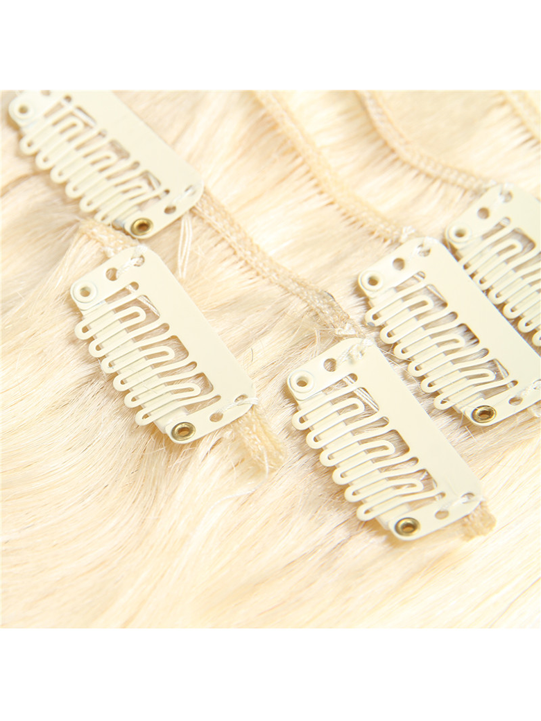 CLASSIC CLIP INS STRAIGHT: PLATINUM BLONDE