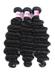 Hair 3 Bundles Loose Deep Wave Virgin Human Hair With Frontal
