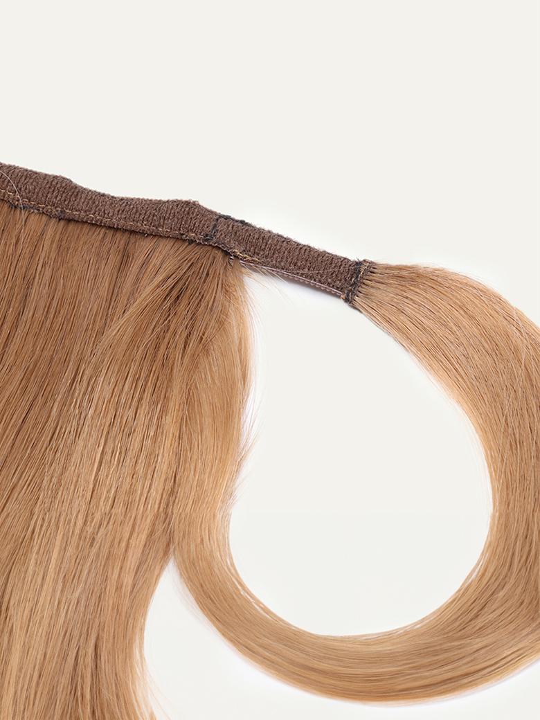 Clip In Ponytail Chestnut Brown Straight Human Hair Extension