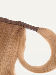 Clip In Ponytail Chestnut Brown Straight Human Hair Extension