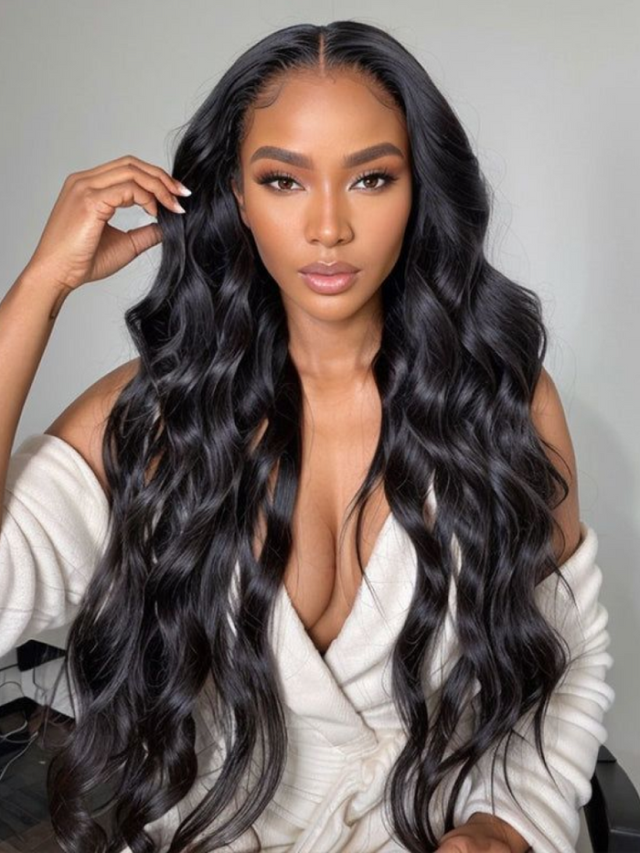 Petaluxe [20"=$113] 7x5 Bye-Bye Knots Wig Body Wave Wig With Pre Bleached Knots Plucked Hairline 180% Density
