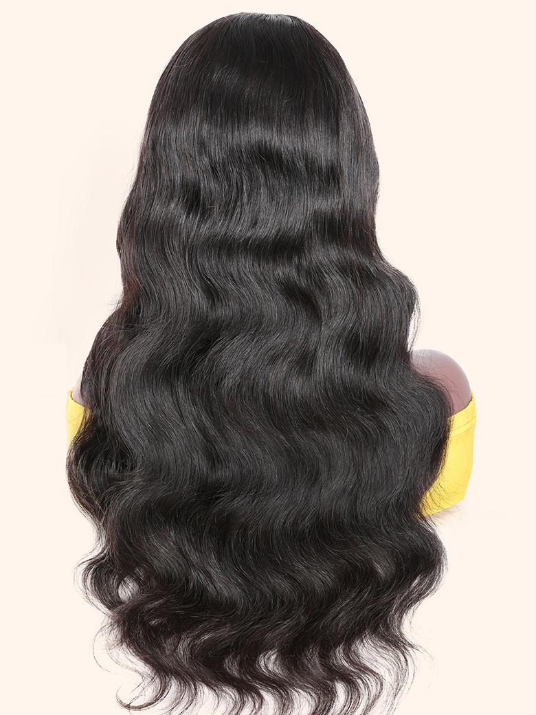250% High Density Body Wave U Part Human Hair Sew In Wig