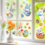 Easter Bunny Egg Wall Stickers 2 Sheets Style 1