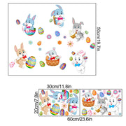 Easter Bunny Egg Wall Stickers 2 Sheets
