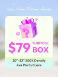 Petaluxe $79 Surprise Box Get Long Inch 200% Density 4x4 Pre Cut Lace Wig Value $199-$299