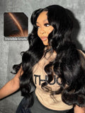 Petaluxe 7x5 HD Pre-cut Lace Bye-Bye Knots Wig Glueless Lace & Invisible Knots Body Wave Wig