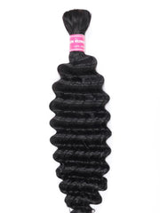 Bulk Human Hair for Braiding Deep Wave Virgin Human Hair