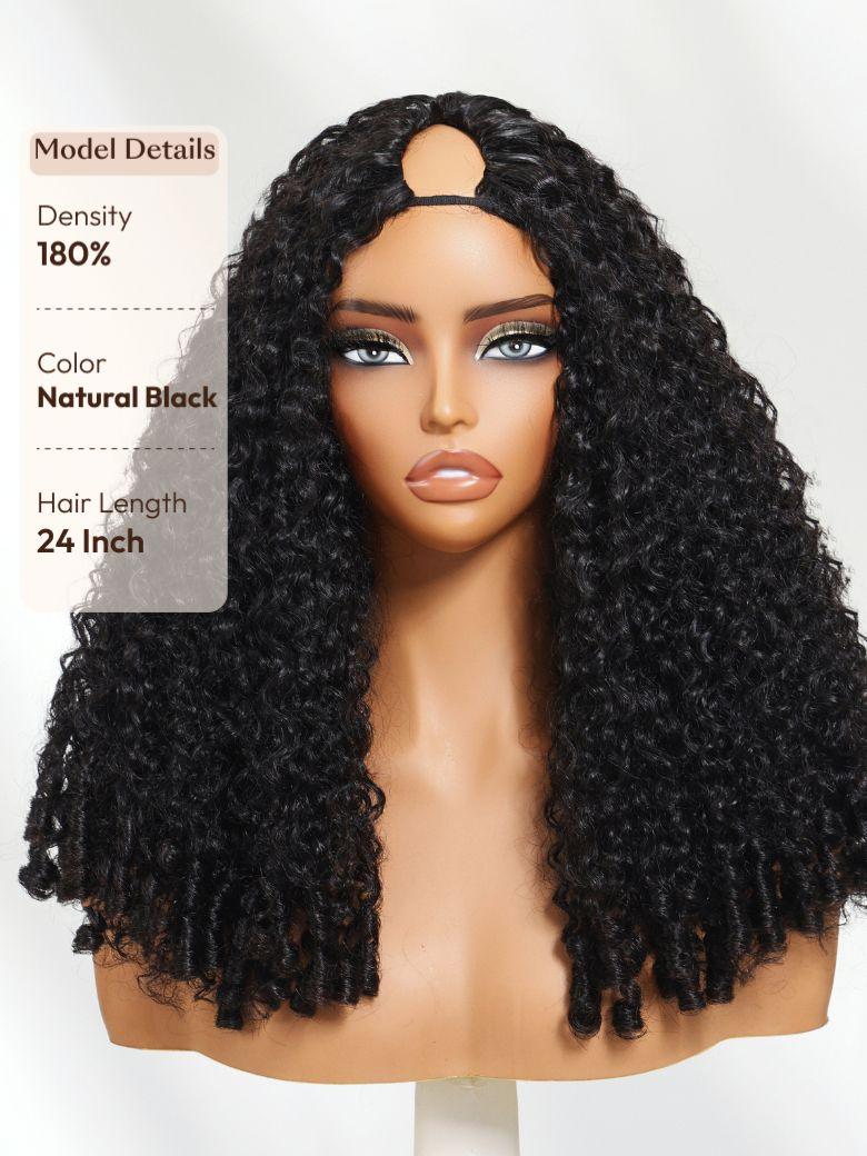 Bye-Bye Knots 7x5 Lace Water Wave Wig With Twist Out Ends