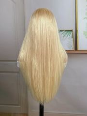 Sasha Layered Butterfly Haircut 613 Blonde 13x4 Lace Front Straight Wig