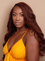 Dark Auburn Body Wave Remy Human Hair 4 Bundles With Closure Deal