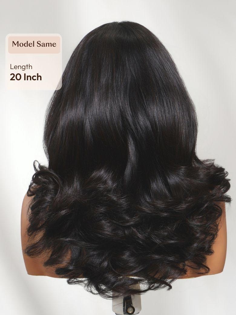 7x5 Bye-Bye Slip? Lace Middle Part Loose Curls Wigs With Flipped Face-framing Feathered Layers