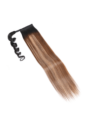 1B/412 Brown Ombre Clip In Straight Ponytail Extension
