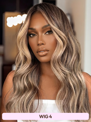 [All 20"] 13x6 Front Lace 180% Density Honey Highlight 20 Inch Wigs