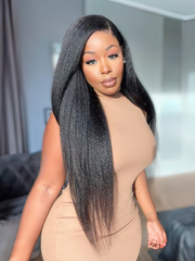 4Pcs Kinky Straight Remy Human Hair Bundles