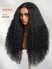 Bye-Bye Knots? 7x5 Lace Body Curls Wig with Feathered Layers & Invisi Drawstring 180% Density